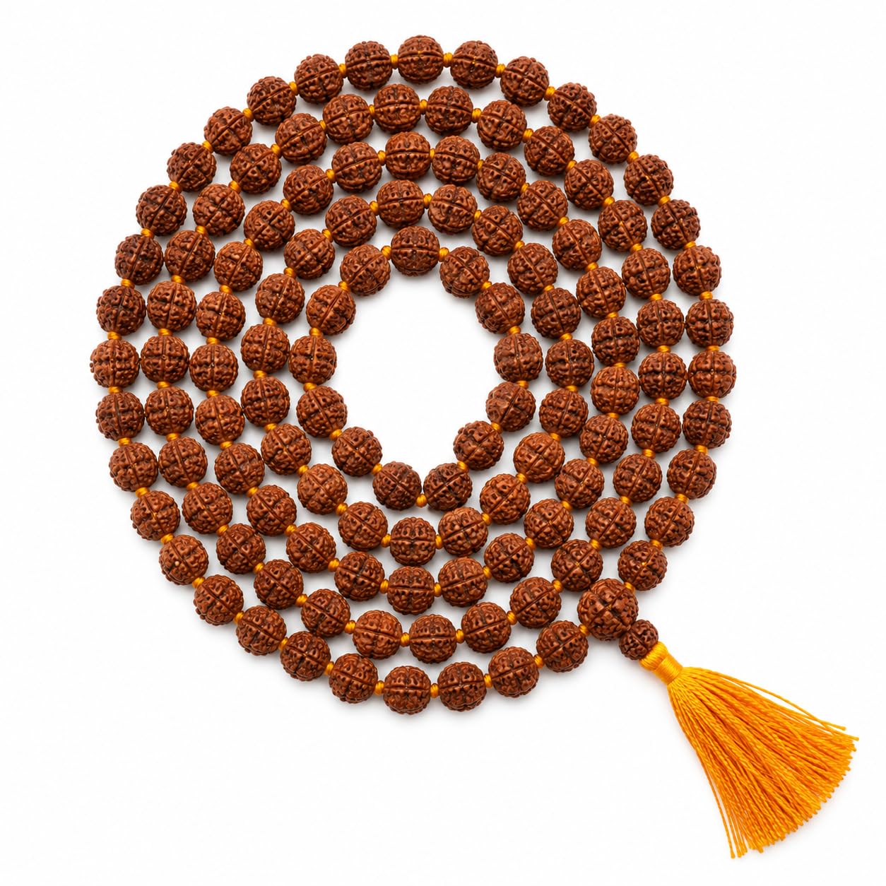 Natural Rudraksha Prayer Beads Mala for Spiritual Practice | Premium Natural Rudraksha | Handcrafted Spiritual Mala | Daily Meditation Companion-picture-26