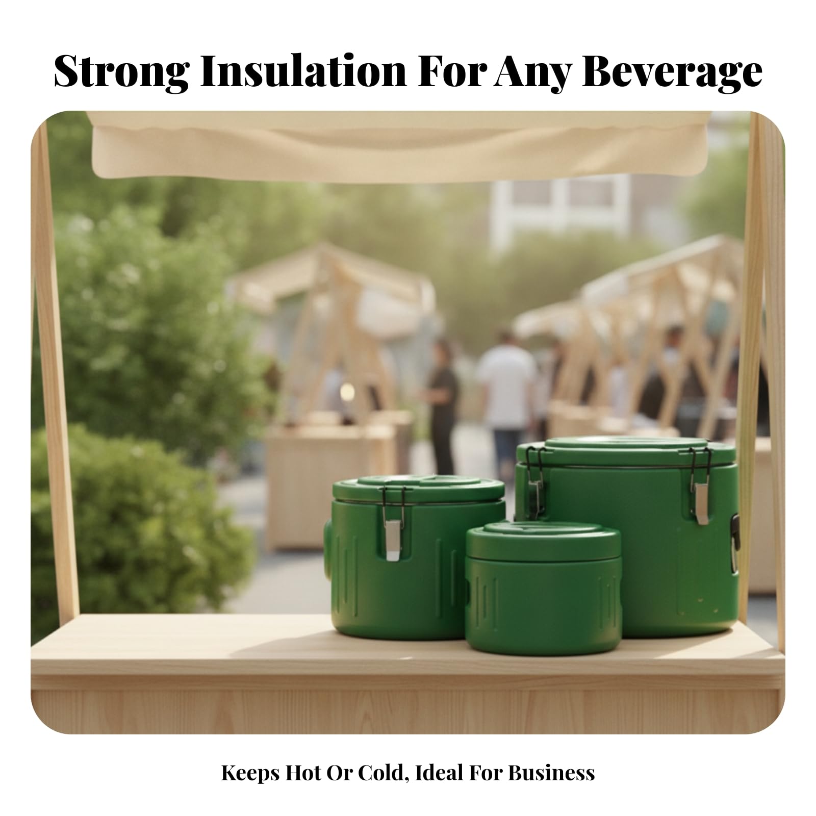 predolo 3 Pieces Contenitore con Coperchio a Chiusura Riutilizzabile Portatile Porta Vivande Portapranzo Termico Rotondo, Array, Verde