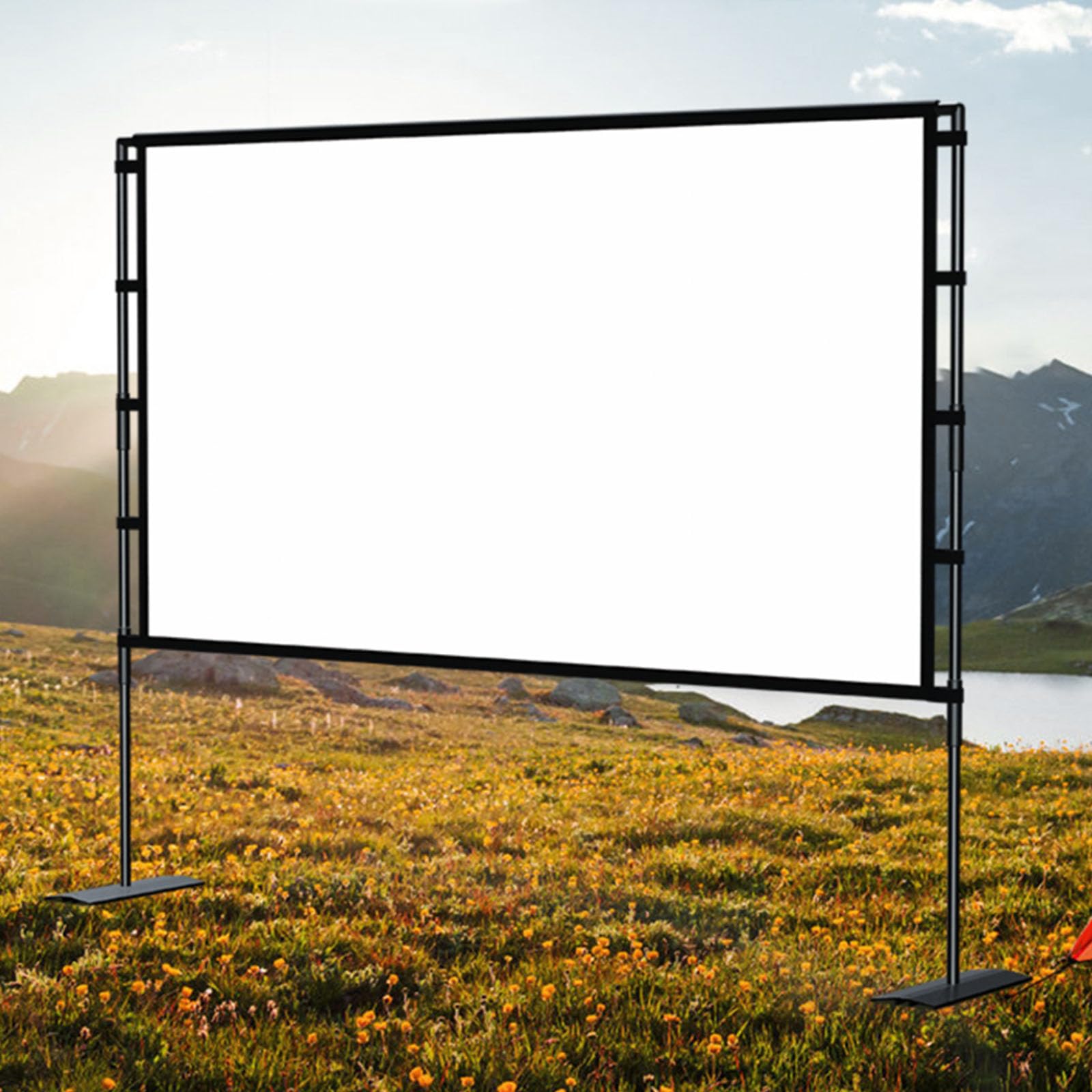Ecran geant electrique 84 pouces anti-plis pour eliminer les reflets video