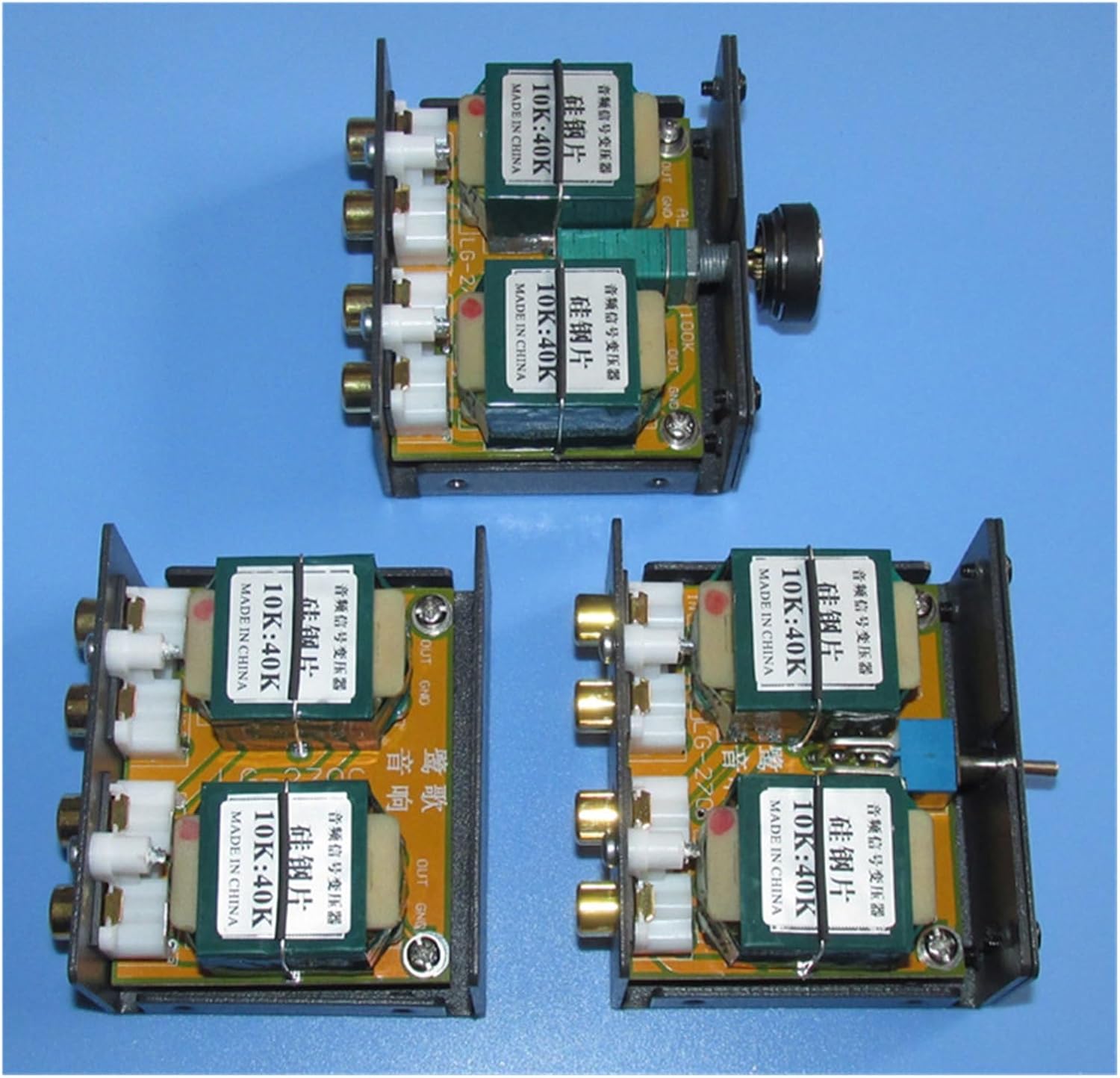 MeLphi 10K: 40K Wide Frequency Response Super Ares 2 Times Signal Boost Amplifier Audio Transformer Silicon Steel Sheet Boost Transformer (Color : with Common Switch)