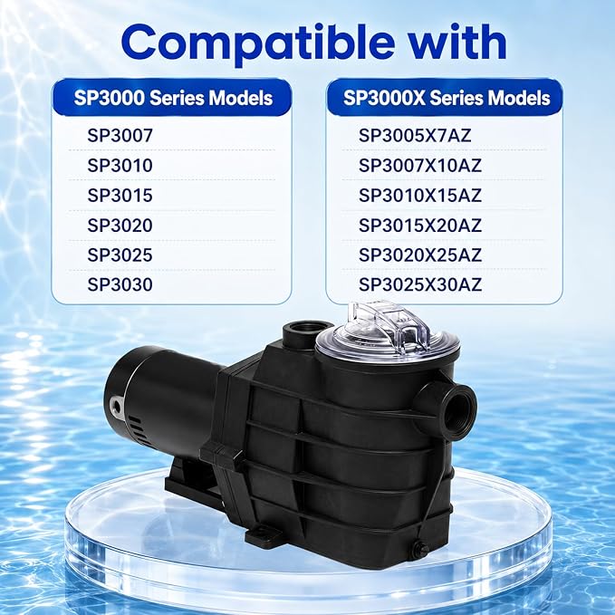 Tapa para bomba de piscina compatible con Hayward SP3000 & SP3000X miniatura 7