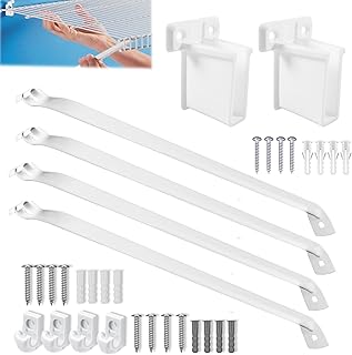 4PCS 12 Inch Wire Shelf Brackets, Wire Shelving Support Brackets