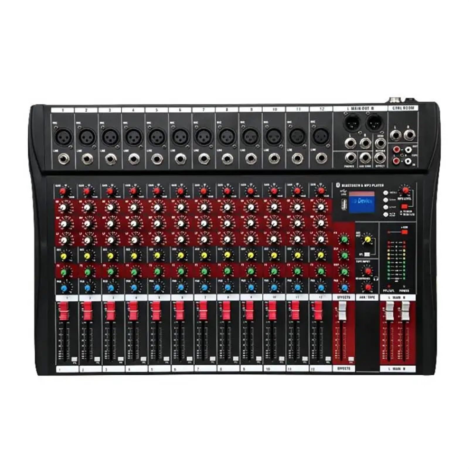 Kontroler DJ-ski, Uniwersalny 8-kanałowy profesjonalny mikser audio komputerowy nagrywanie sceniczne karta dźwiękowa USB DJ Model CT-60 CT-80 CT-120 CT-160(CT-120)