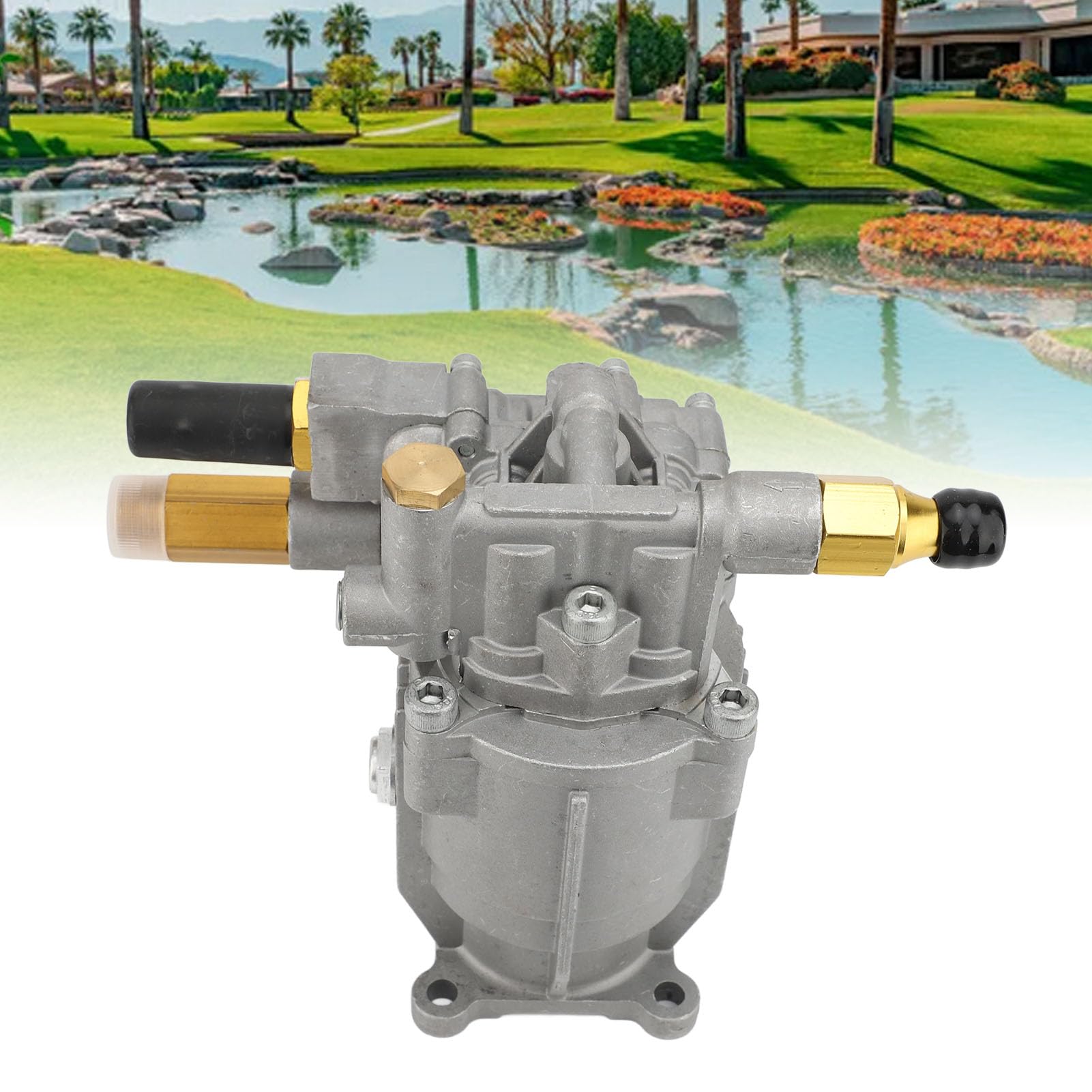 Hochdruckreiniger-Pumpe, Druckguss-Aluminium Ersatzpumpe 2175-2500 PSI, Effizient, für Benzin betriebene Hochdruck Reiniger Reinigungs Fahrzeuge und Außenwände, für Profis und Heimwerker