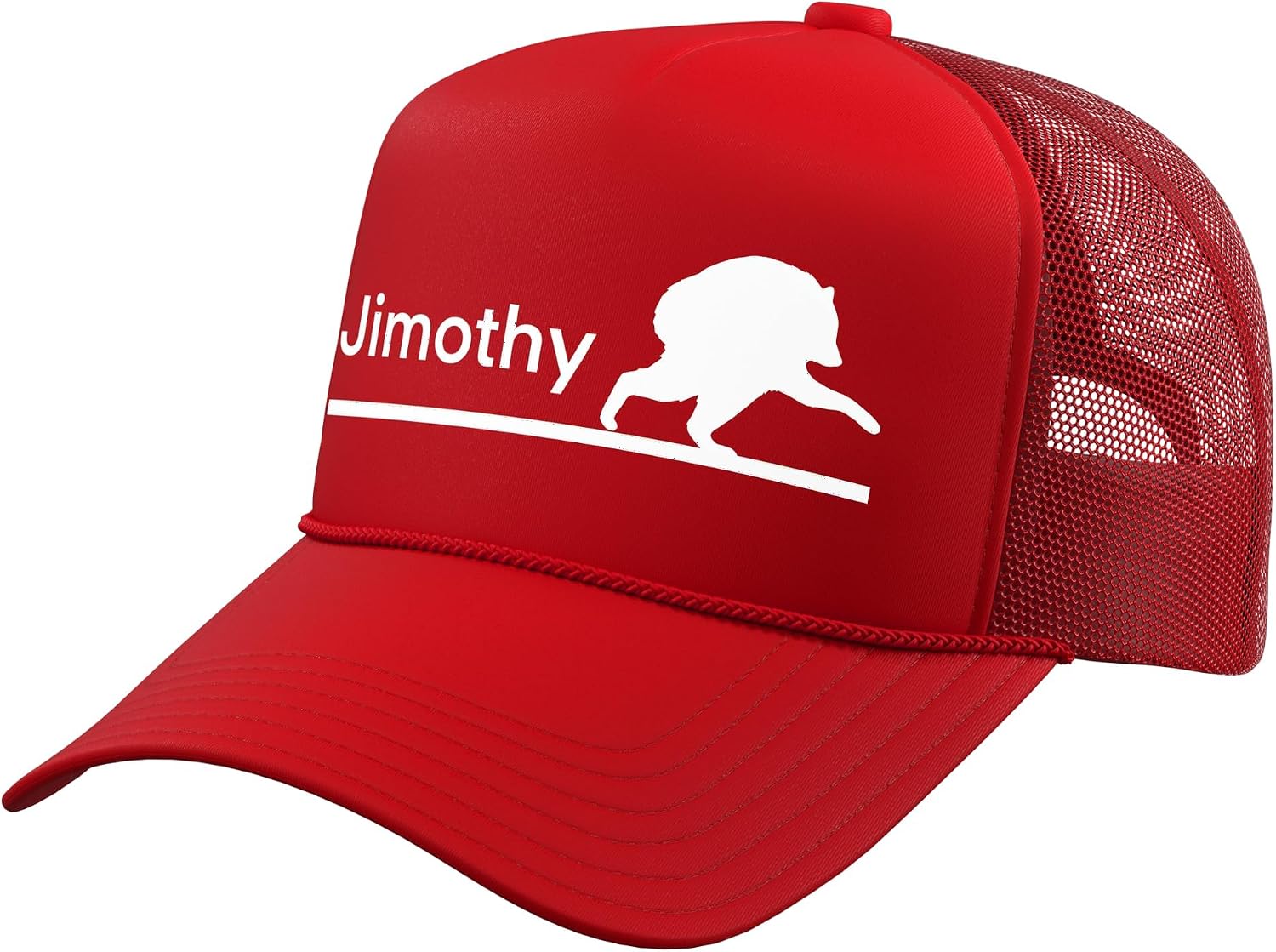 Jimothy Raccoon Seattle Meme Viral Trucker Hat with Adjustable Mesh Back