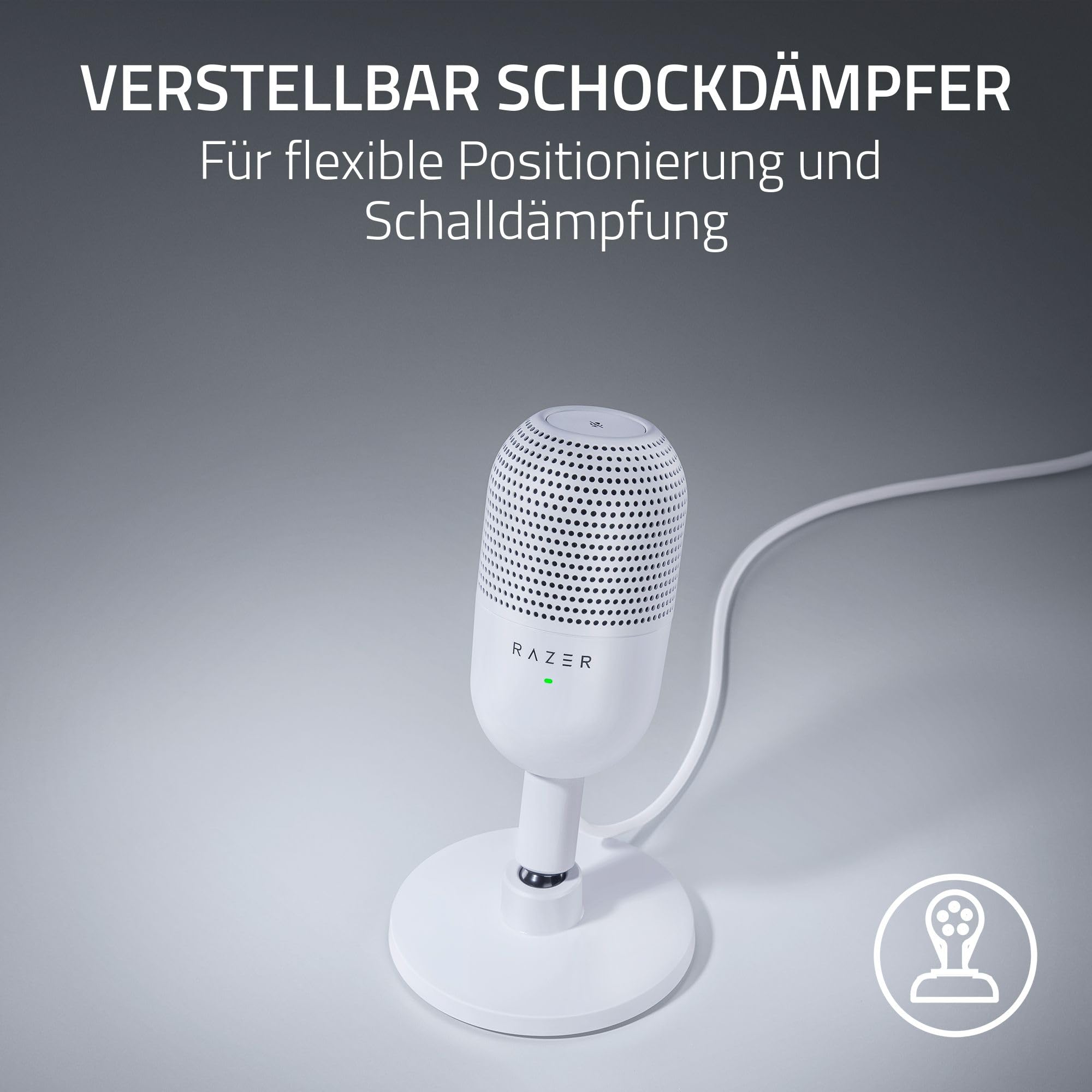 Razer Seiren V3 Mini - Ultrakompaktes USB-Mikrofon (14mm Kondensatormikrofon – Bild 5