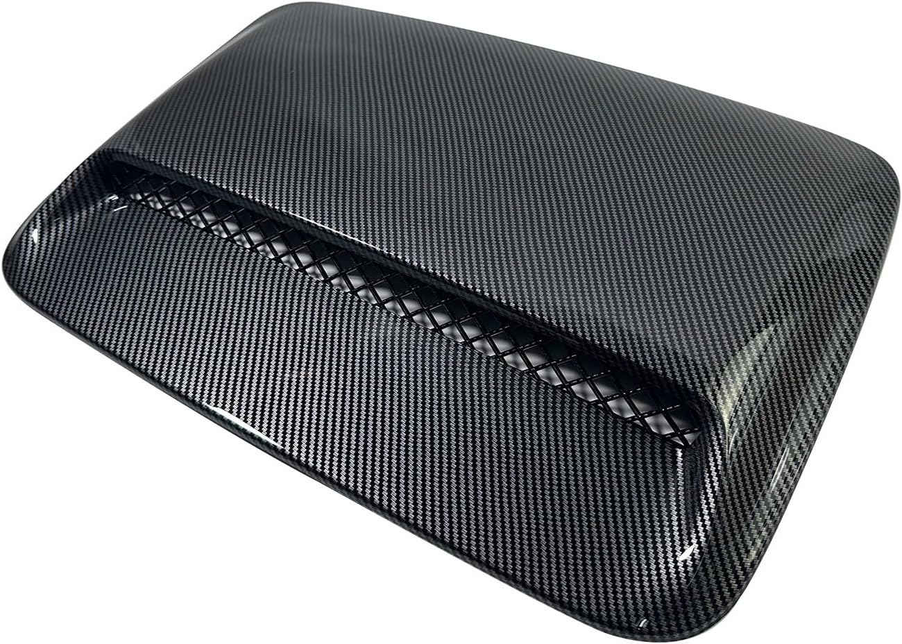 BST BSSP Engine Hood Scoop Vent Cover, Hood Air Flow Intake Cover Compatible with 2007-2023 Toyota FJ Cruiser, Carbon Fiber ABS Easy Installation Engine Hood Air Vent Cover Bonnet Trim