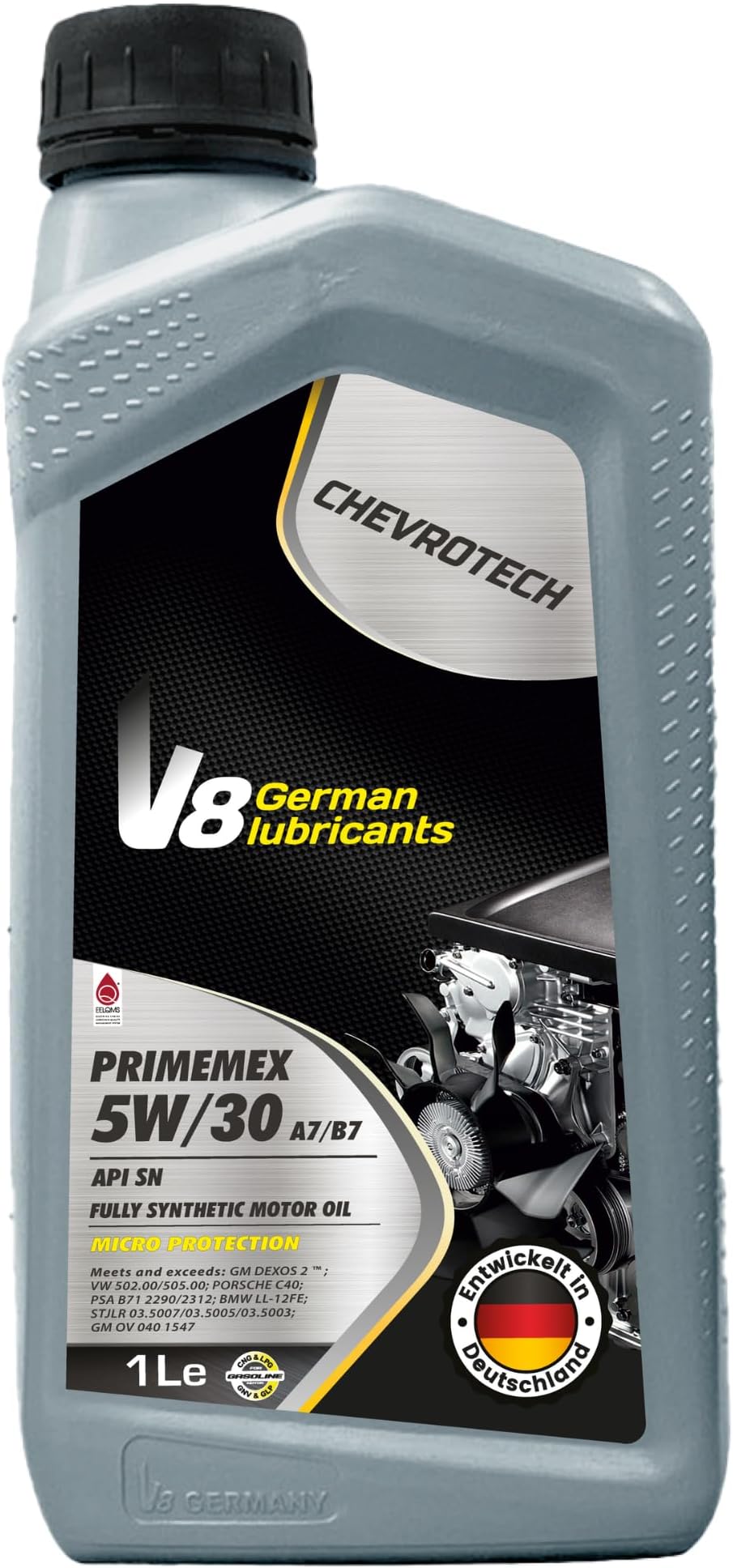 PRIMEMEX 5W-30 Fully Synthetic Engine Oil 1L – API SN, ACEA A7/B7 | High-Performance Petrol Engine Oil