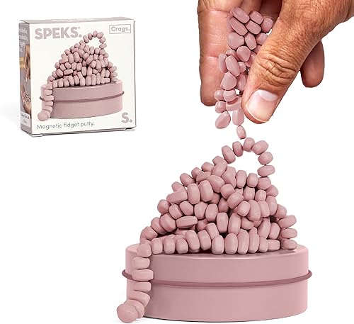 Miniatura 69 de Speks Crags- Masilla de ferrita, + de 500 piedras de ferrita en una lata, juguete de escritorio antiestrés p/la ansiedad, p/adultos y adolescentes