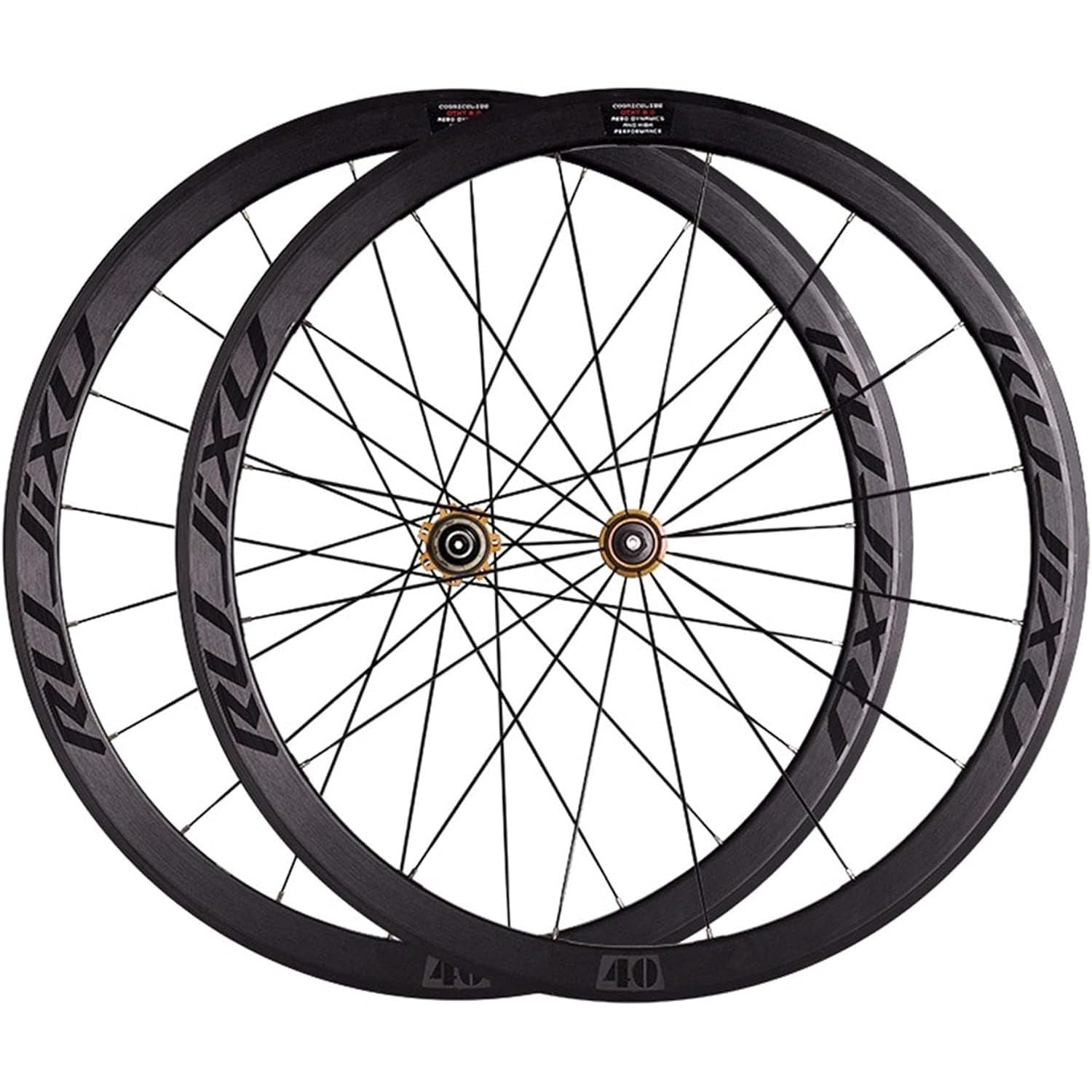 ZXGSXIOU Bike Wheelset 700C Rim 40Mm Quick Release Wheels V/C Brake Carbon Hub for 7 8 9 10 11 Speed Cassette 1925G Road Cruiser Bicycle
