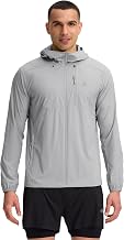 Pioneer Camp Men's Summer Lightweight Breathable UV Sun Protection Jacket UPF 100+ Water-Repellent Sun Running Jackets with Hood and Multiple Pockets for Hiking Cycling Travel