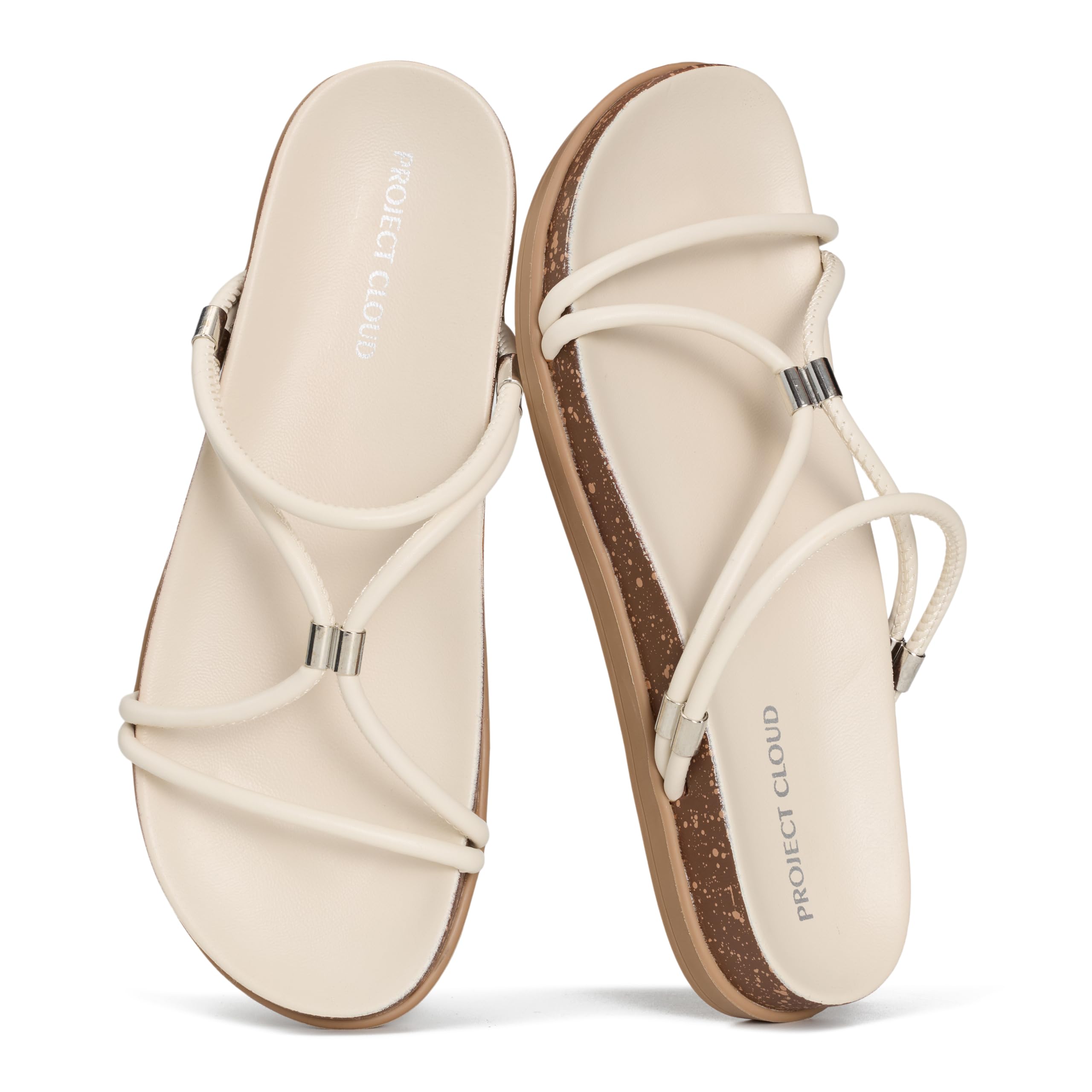 Project Cloud Summer Slides for Women 2026 with Plush and Soft Insole Womens Sandals Comfortable - Non-Slip and Lightweight Sandals Women Footwear — view 6