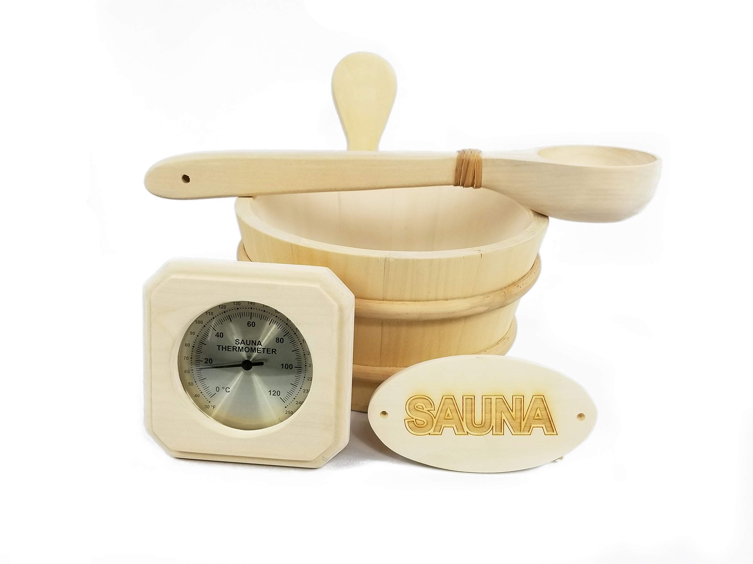 The Sauna Place Aspen Wood Sauna Accessories Set