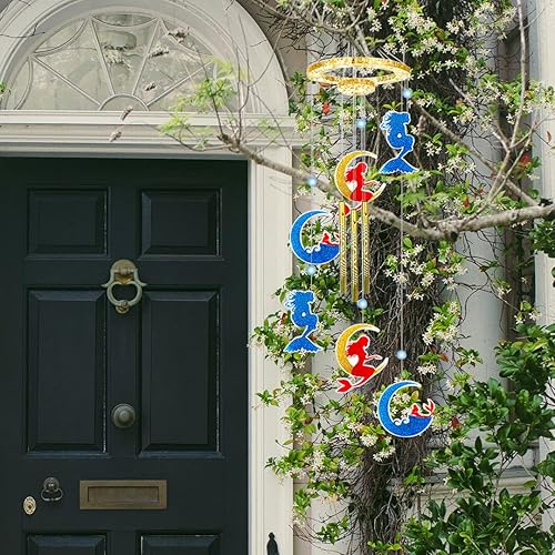 Miniatura 3 de Zayookey Moldes de resina, carillones de viento, kit de moldes de silicona de sirena epoxi para campanas de viento, llaveros, colgantes, joyas,