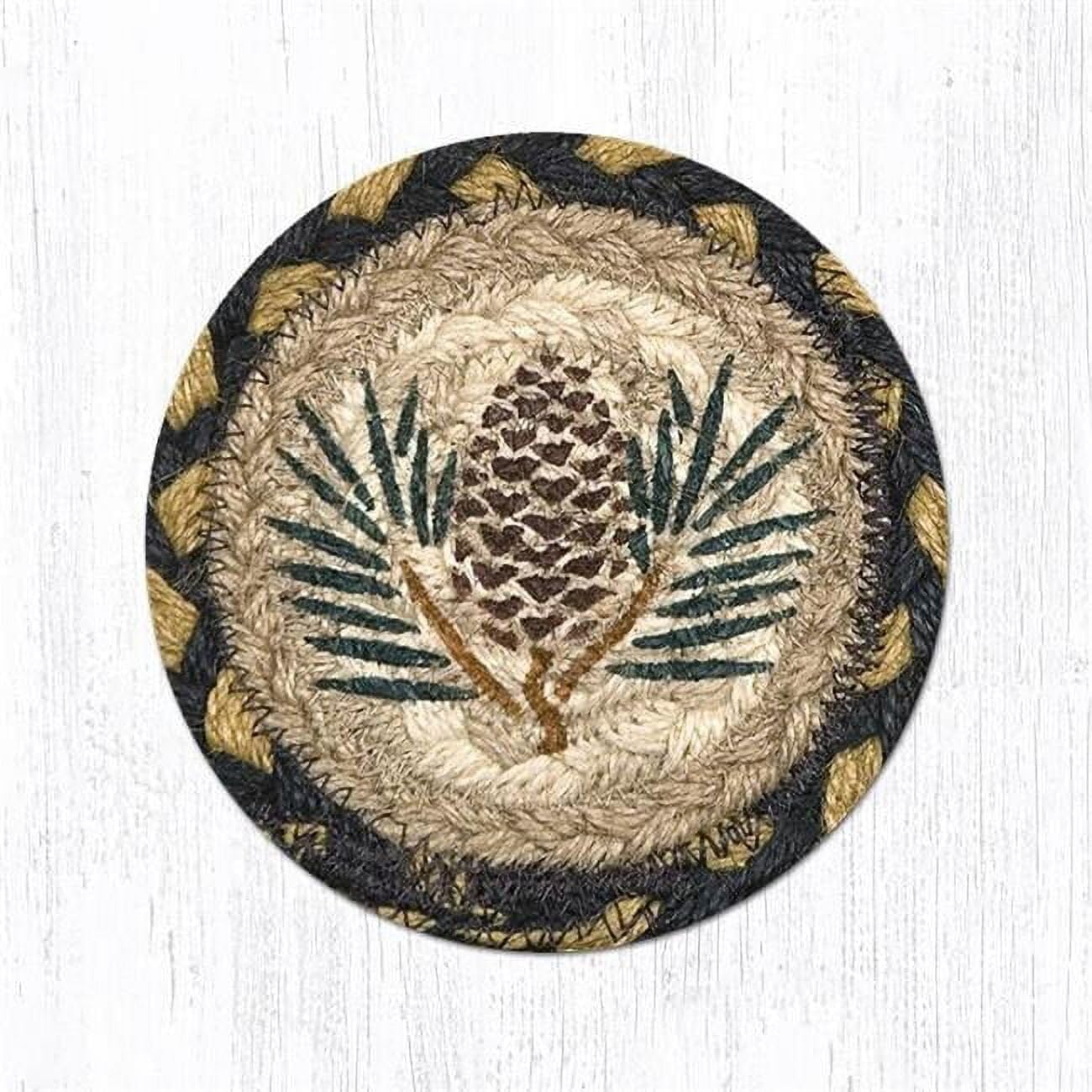 Round Rug Coasters Amazon.com: Earth Rugs 31-IC043P Pinecone Round Printed Coaster, 5 ...