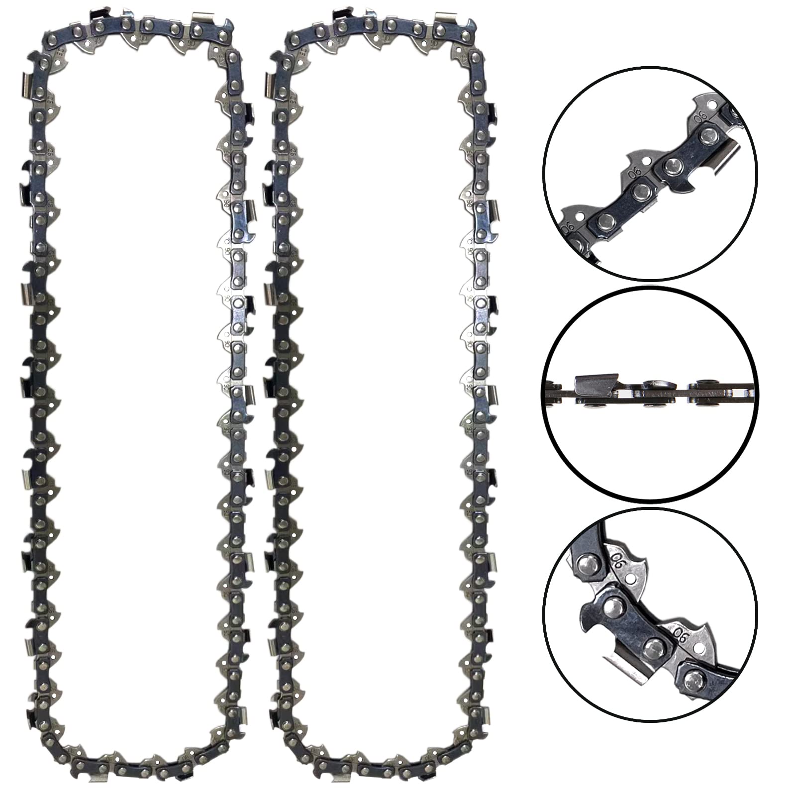 Cadena de sierra de poste de 10 pulgadas para motosierra DEWALT de 27 cc modelo # DXGP210, cadena de repuesto de 10 pulgadas para motosierra Dewalt DXGP210
