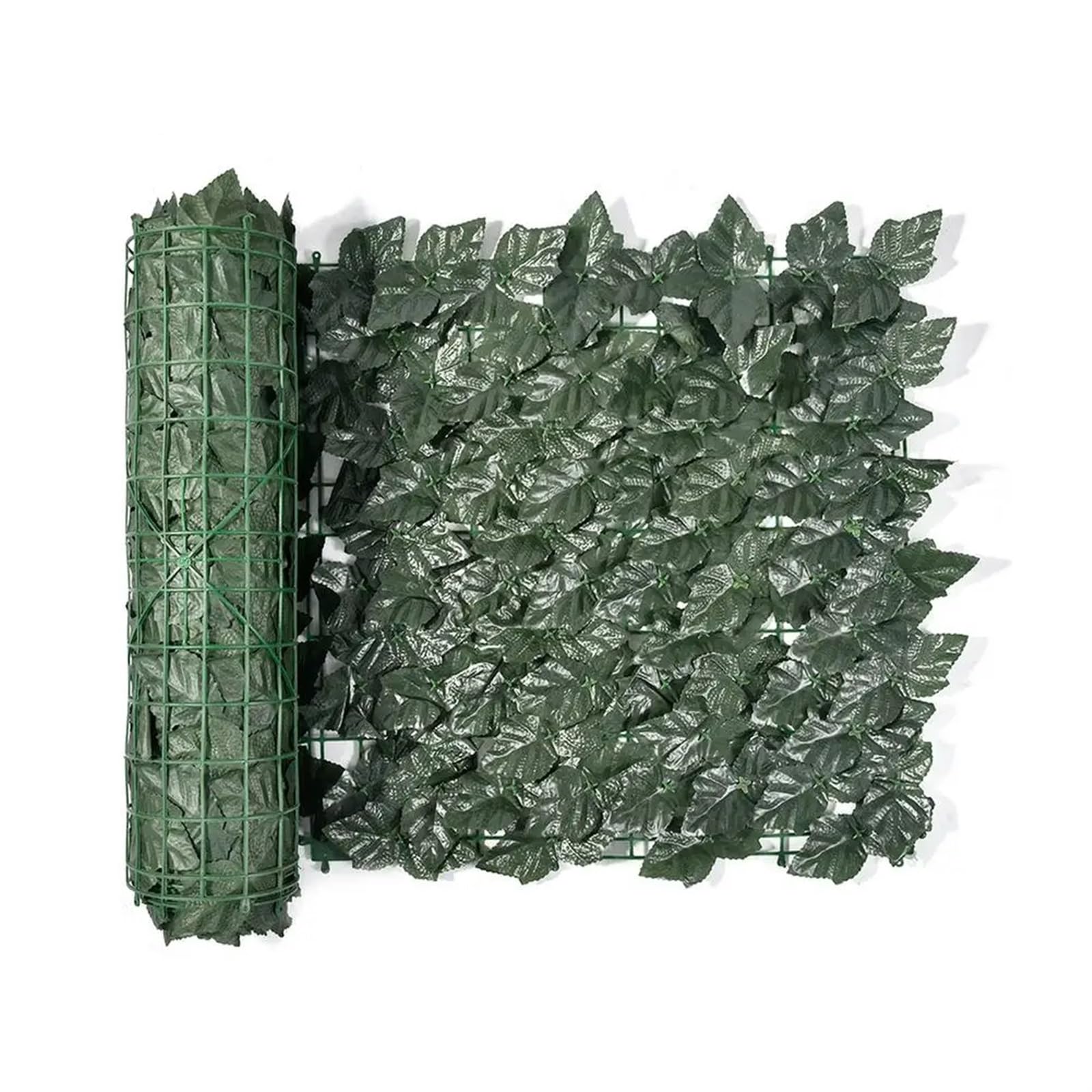 Seto de hiedra artificial de 1 x 3 m de privacidad, rollo de valla de hojas verdes para exteriores, jardín, balcón, pared decorativa ideal para patio, patio y paisaje