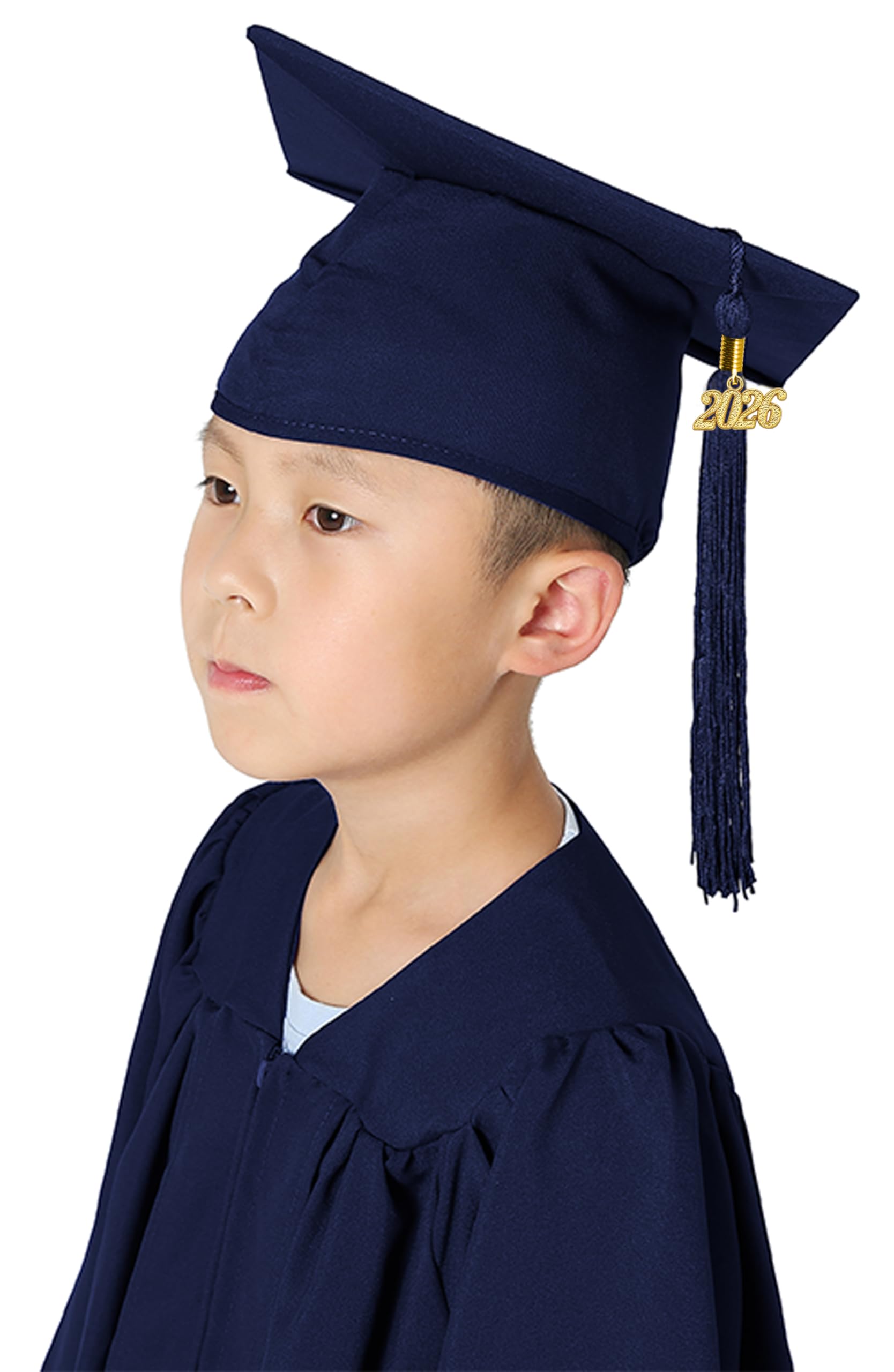 GraduatePro Bambini 2026 Toga Laurea con Cappello Tocco Prescolastico Scuola Materna Costume Unisex 10 colori