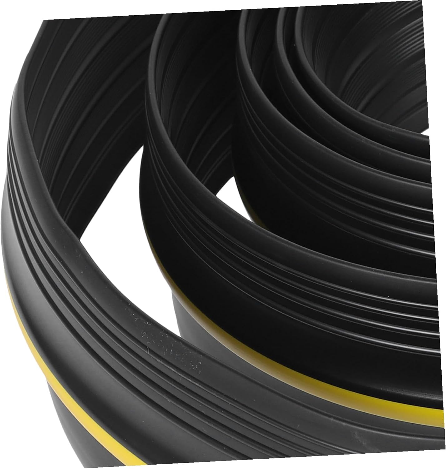 Rubber Garage Door Threshold Seal Strip Weatherproof Bottom Barrier for Flooding Protection Abrasion Resistant Flexible Garage Accessories for Door Sills and Bottoms Easy DIY