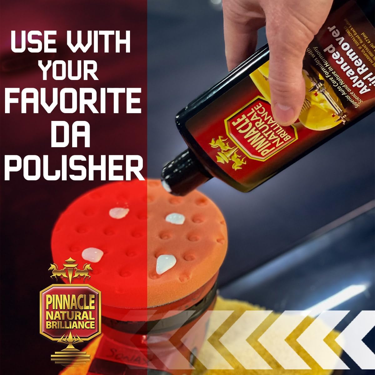 Pinnacle Advanced Swirl Remover | High-Performance Polish for Swirl & Scratch Removal | Restores Depth, Clarity & Shine on Clear Coats & Painted Surfaces | Easy Application | PIN-220 | 16oz