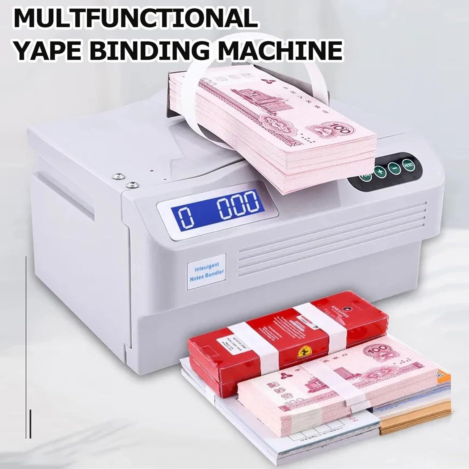 Macchina automatica per impacchettare banconote con schermo LCD - migliora l'efficienza di gestione dei contanti per professionisti e cassieri finanziari