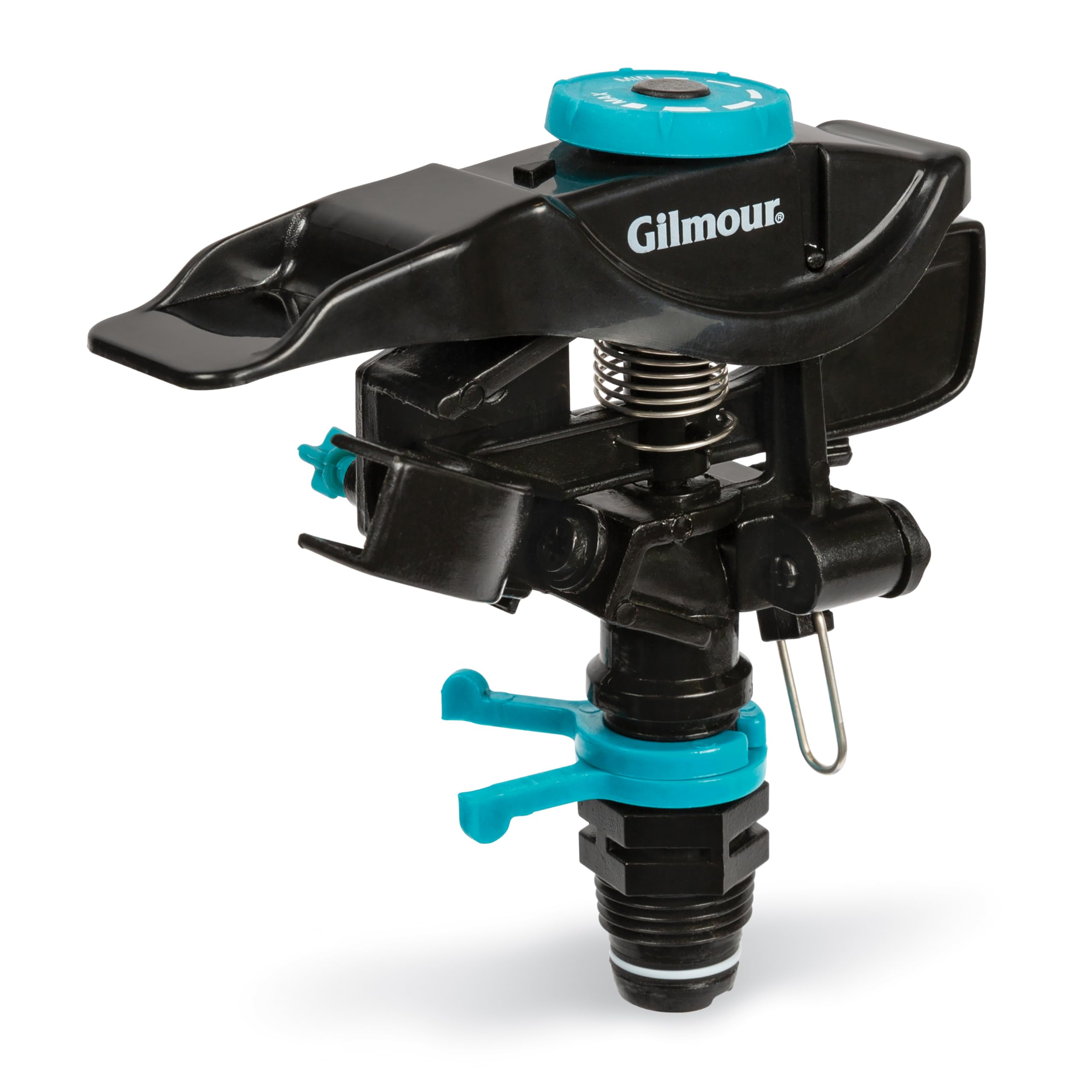 Gilmour Heavy Duty 5800 Sq Ft Circular Water Sprinkler Head, Rotating Sprinkler Head with Adjustable Spray Pattern, Lawn Sprinkler for Large Area