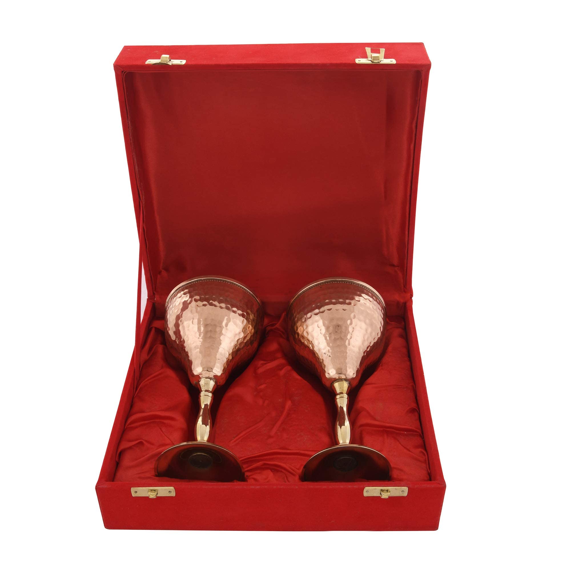 Hammered Copper Champagne Flutes - Set of 2 -1