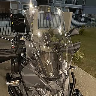 Motorcycle Large Touring Windscreen Windshield Wind Screen Deflector Pare-brise Visor Protector for Versys-X 300 Versys-X300 Versys X300 X 300 X-300 2017 2018 2019 2020 2021 2022 2023 (Clear)