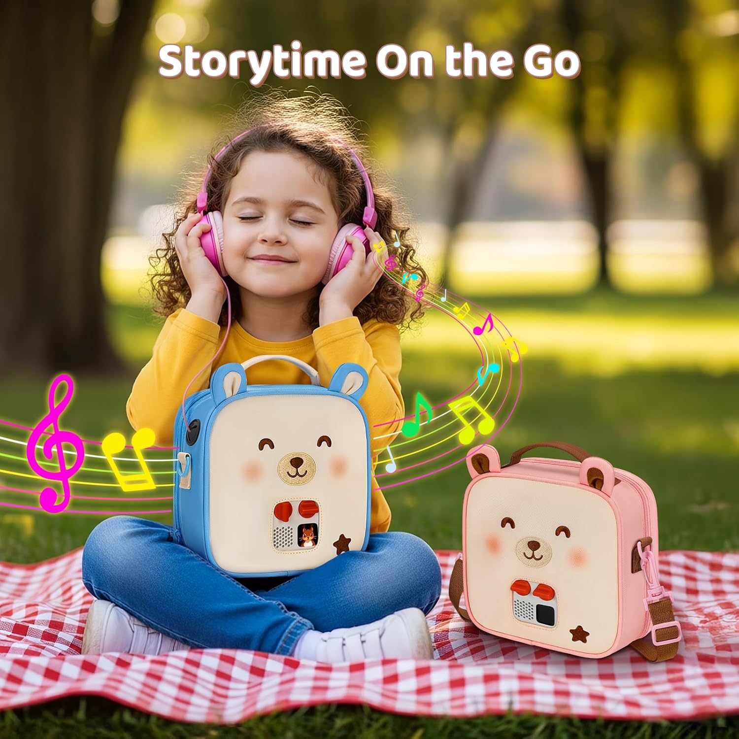 YOREPEK Travel Carrying Case for Yoto Mini (2024 Edition), 40-Card Storage Bag for Yoto Mini Player, Headphones & Accessories, Open-Access Design for In-Bag Play, 3 Year Old Girl Gifts (Bag Only) - Image 2