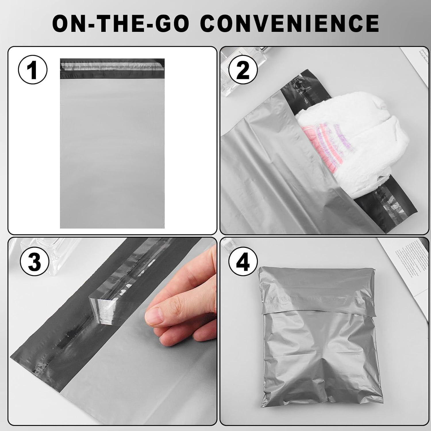 200 Pack Adult Diaper Disposal Bags, Gray Disposable Incontinence Pad bags 9.84 x 13.78inches Diapers for Diapers, Underwear and Personal Hygiene Products