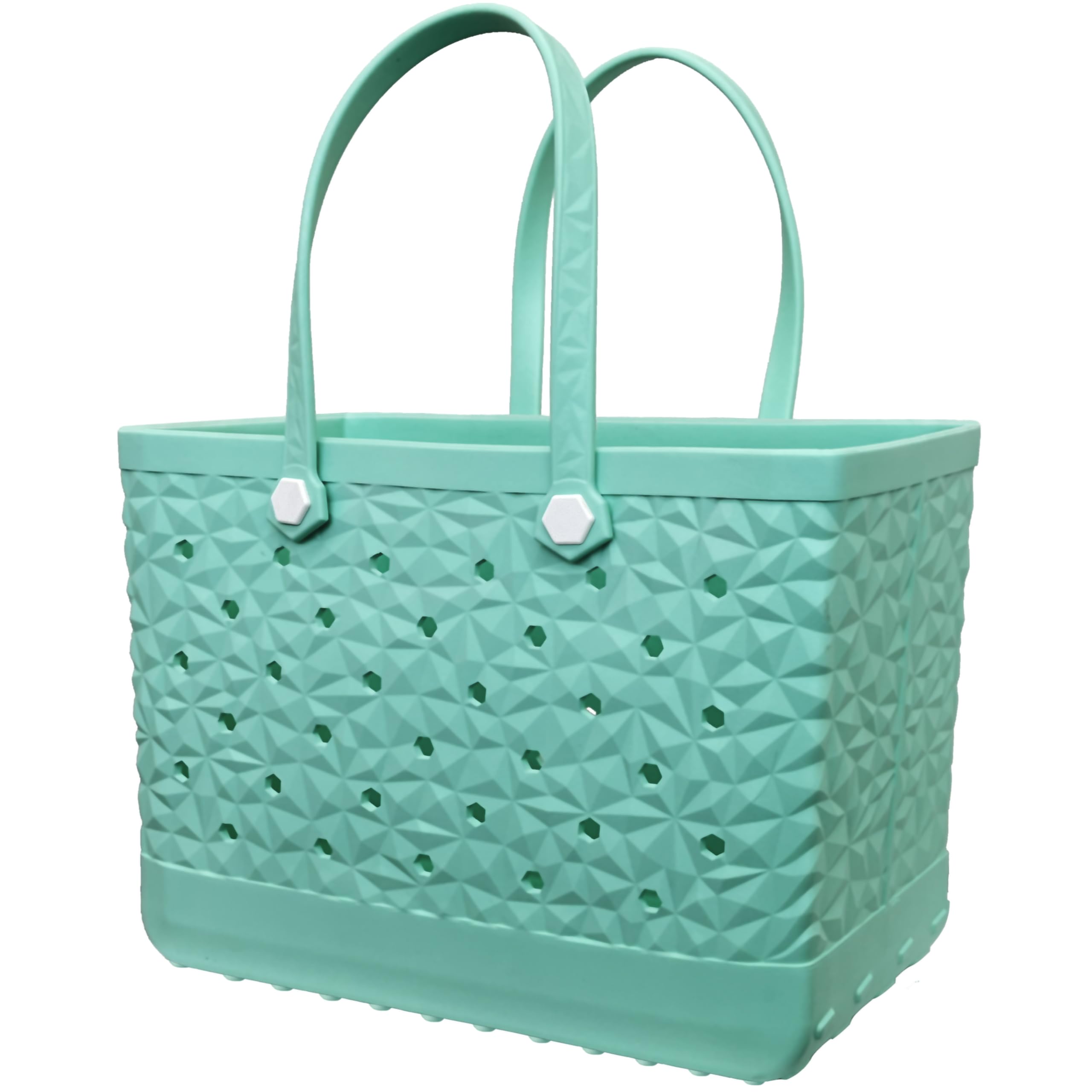 LiAYiD Rubber Beach Tote Bag Waterproof Tip-Proof Outdoor Tote Bag for the Beach Boat Pool Sports