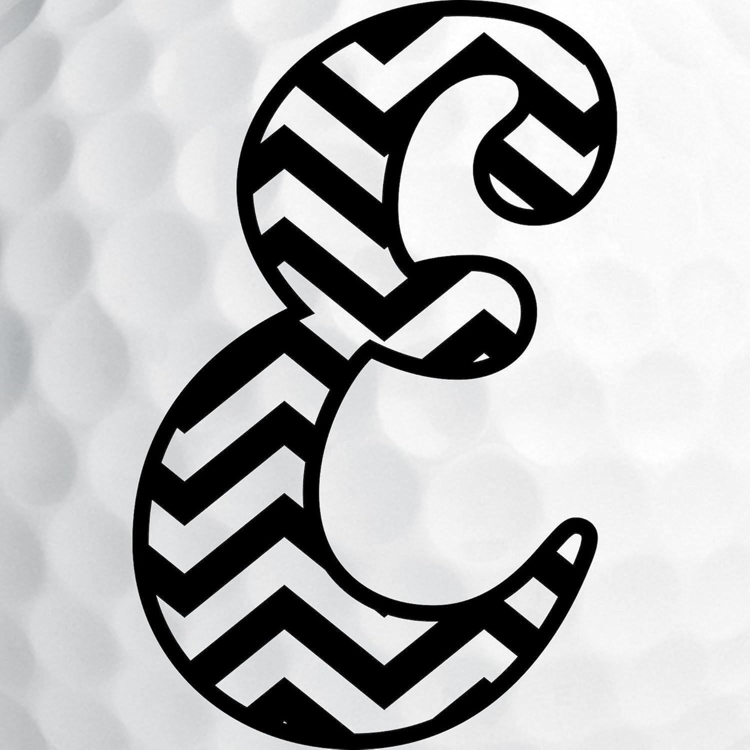 CafePress Letter E Chevron Monogram Novelty Golf Balls (Pk of 12)