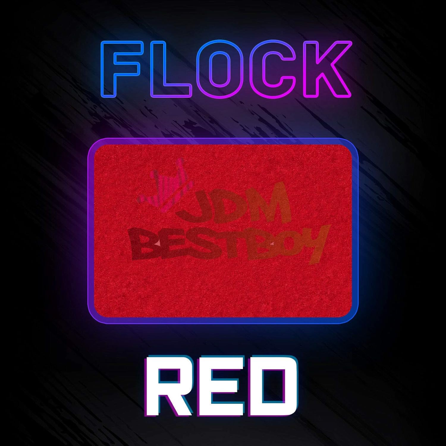 JD-ESSMO Red Flock Heat Transfer Vinyl HTV Sheet T-Shirt 20" Wide Iron On Heat Press 20"x72"
