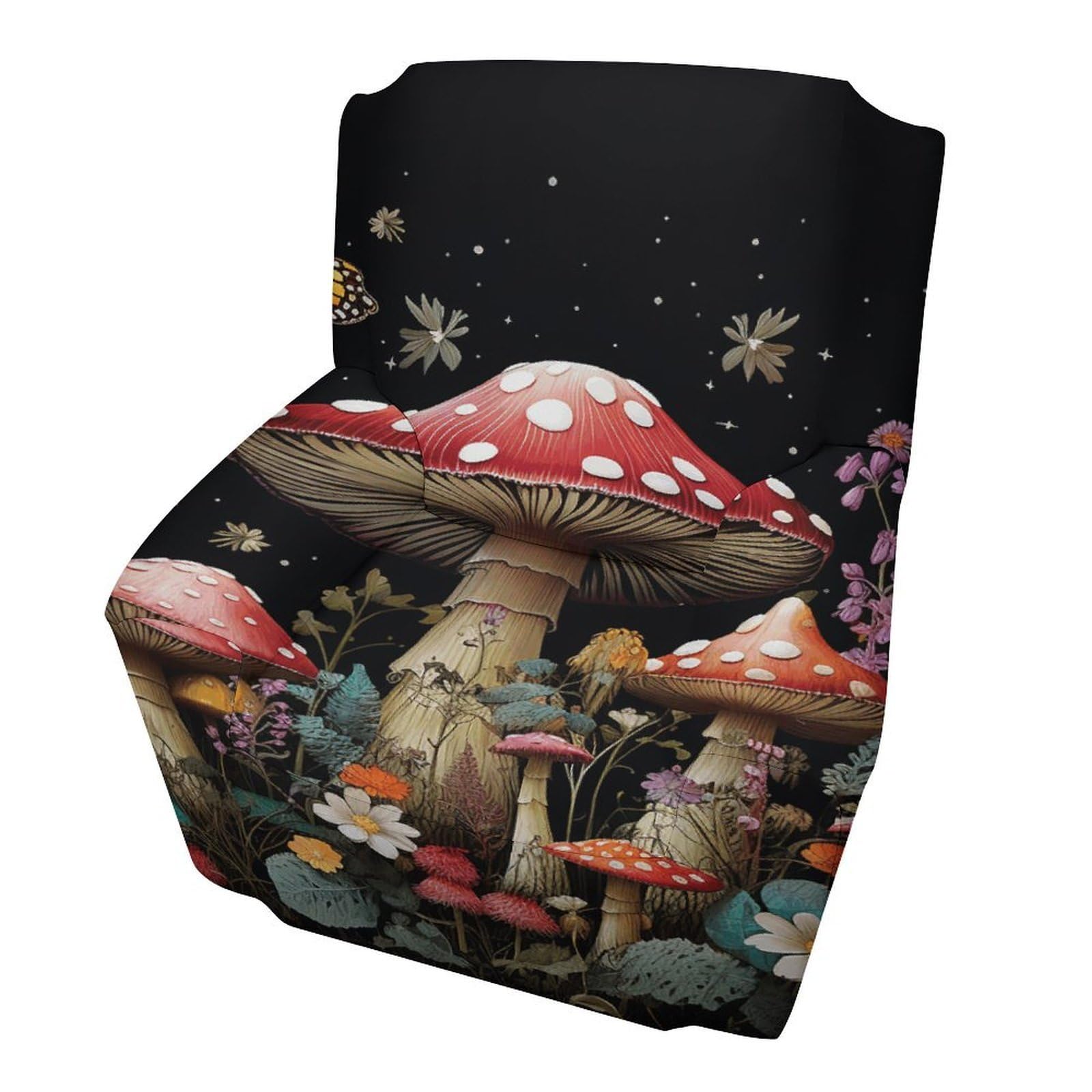 Fekiloot Style Mushrooms And Butterflies Couch Cover Sofa Cover Sofa Slipcover