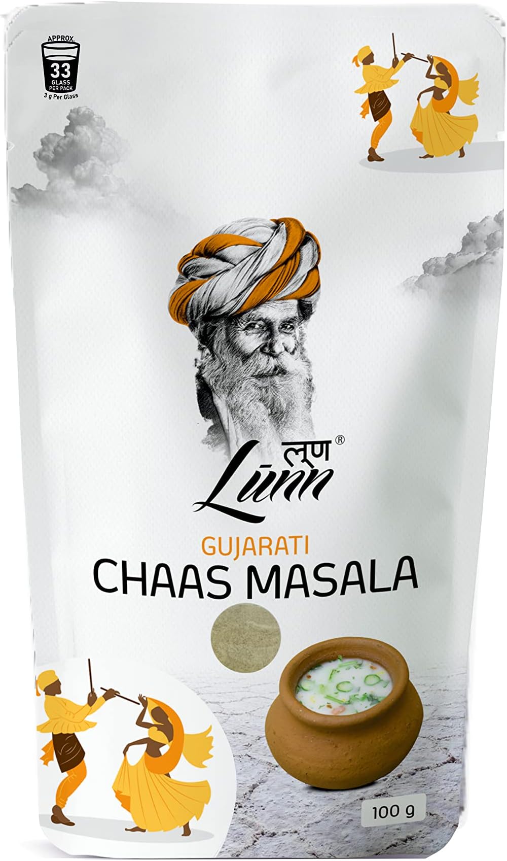 Gujarati Chaas Masala | 100g Each, Authentic Buttermilk Spice Blend | No Artificial Additives | Low Sodium & Rich in Natural Ingredients (Pack Of 1)