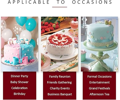 Miniatura 5 de TeamFar Juego de 3 moldes redondos para tartas de 6 pulgadas, acero inoxidable, aptos para olla a presión, freidora de aire, saludable y libre de