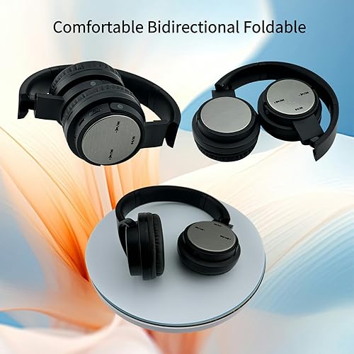 Miniatura 4 de Auriculares Bluetooth con estuche, auriculares inalámbricos de súper graves, auriculares estéreo micro SDTF, auriculares plegables bidireccionales