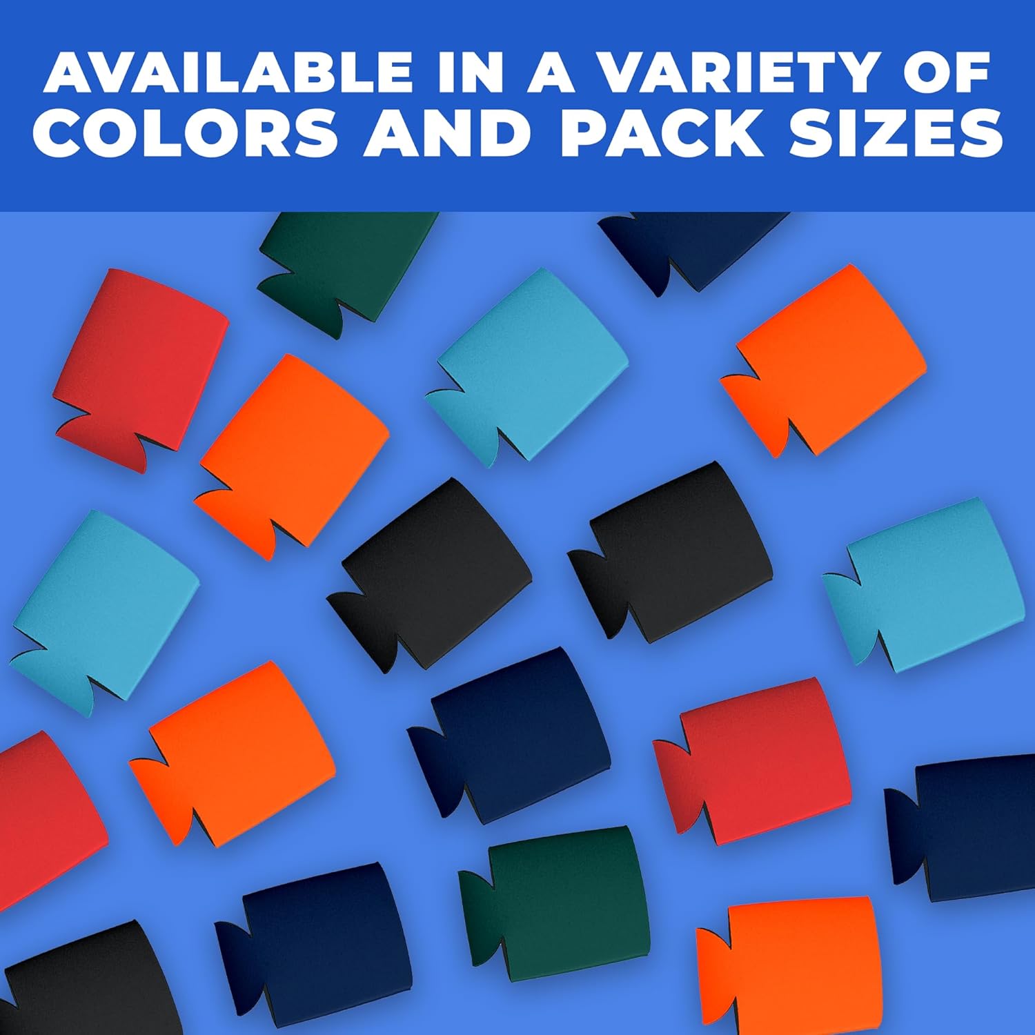 100 Ct of Kan-Tastic Can Cooler & Holder – Red – Soft, Flexible Foam Keeps Beer, Soda, Water Cool & Fresh – Great for Custom Designs for DIY Projects, Events, Company Promotions - Image 5