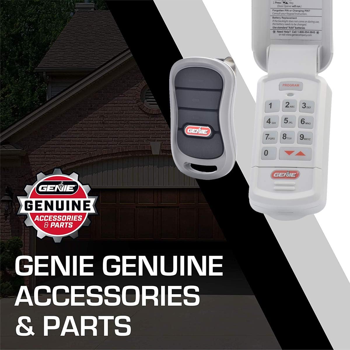 Exсluѕіvе Dіѕсоunt 🔥 Genie Genuine Accessories Bundle - Combo Pack 3-Button Garage Door Opener Remote and Wireless Keypad - Works on Genie Intellicode Garage Door Openers - Model G3T-R, and GK-R Chеареѕt 🛒 Genie Genuine Accessories Bundle - Combo Pack 3-Button Garage Door Opener Remote and Wireless Keypad - Works on Genie Intellicode Garage Door Openers - Model G3T-R, and GK-R