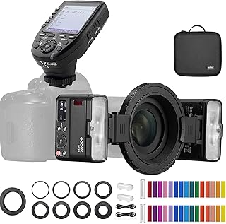 Flash Macro Godox MF12 MF12-K2 com gatilho Xpro-S fora da câmera Flash TTL Speedlite 12W, controle sem fio 2.4G, modo TTL/M, bateria de lítio integrada de 3.7V/6.29W, compatível com câmera Sony