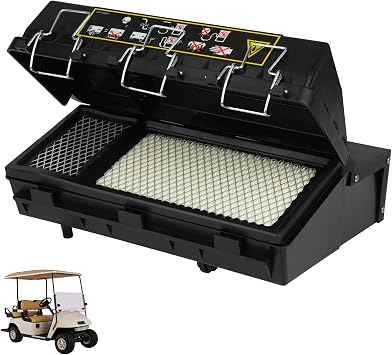 Panglong EZGO Air Box Filter Assembly, Include Air Filter Element, Filter Cover and Housing, Suitable for 1994-2005 EZGO Gas Golf Cart with 295cc & 350cc Engine, OEM# 72368-G01 72178-G01 72179-G01