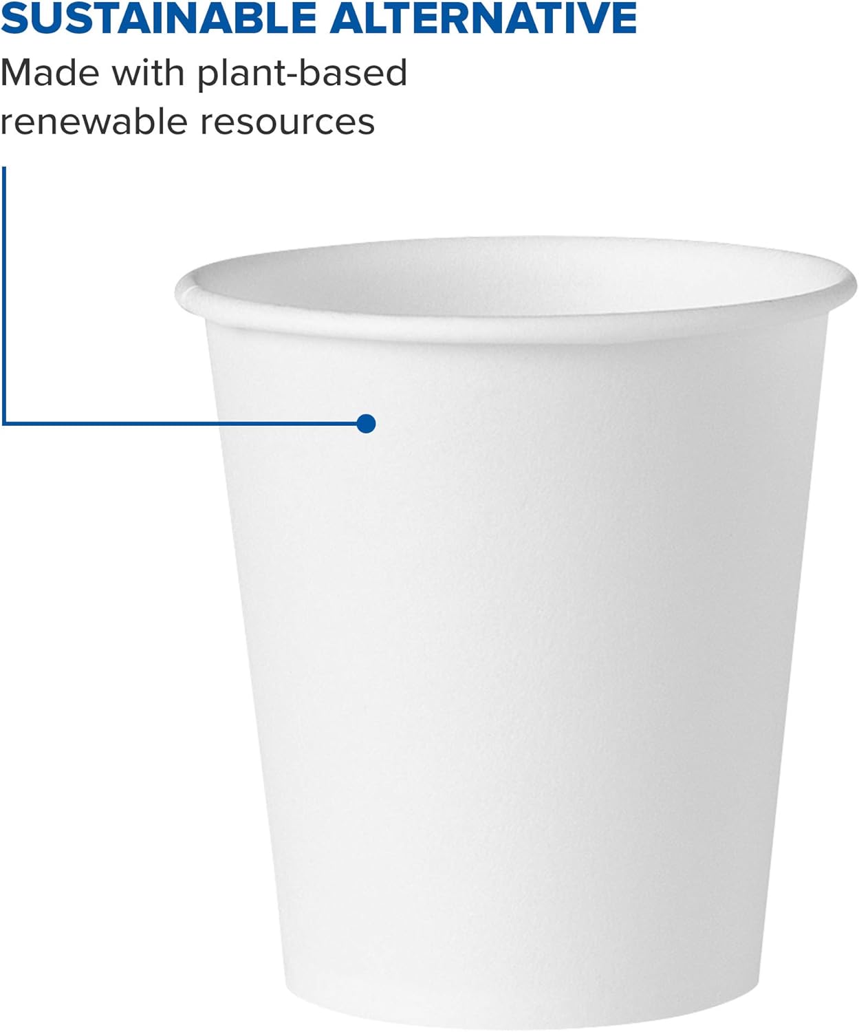 Solo 44-2050 3 oz White Treated Paper Cup (Case of 5000)