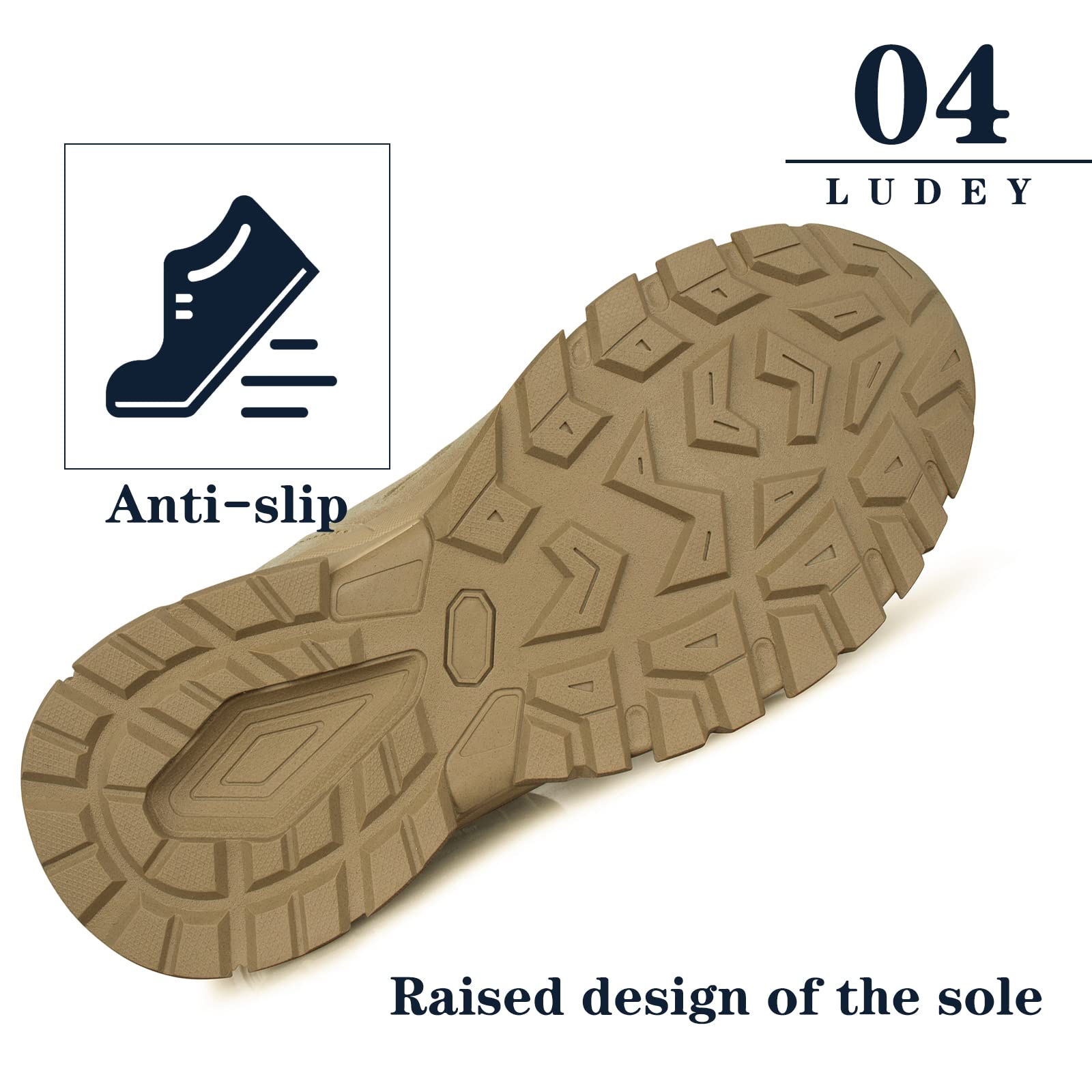 Buty Wojskowe dla Mężczyzn - Taktyczne, Bojowe, Antypoślizgowe, Policyjne, Patrolowe, Outdoor, Podróżne, Robocze, Trekkingowe, Biegowe