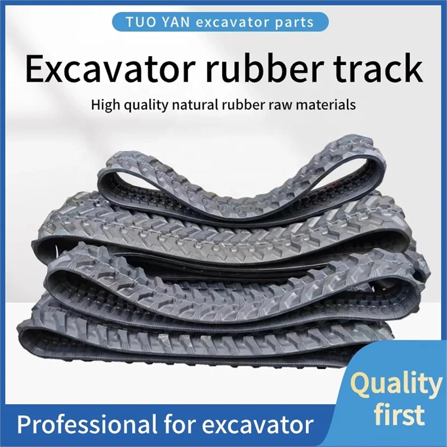 Mini Excavator Rubber Track - Excavator Belt Track Parts