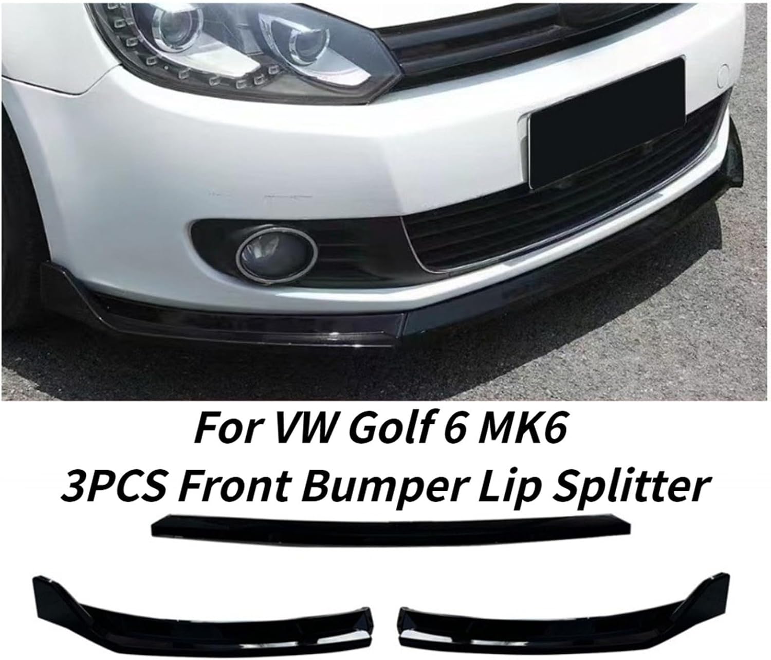 Front Bumper Lip Splitter Chin Spoiler Body Kit image 2
