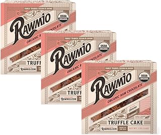 Rawmio Mini Chocolate Truffle Cake - 5 oz. Raw, Organic, Vegan, Gluten-Free - 3 Packs