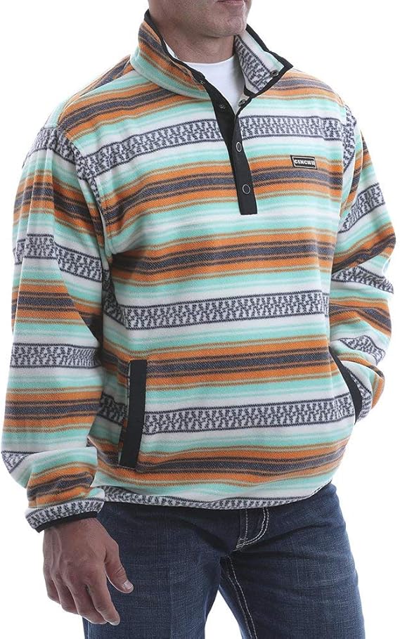 aztec fleece pullover mens