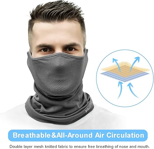 Miniatura 4 de Máscara facial de medio pasamontañas para deportes al aire libre