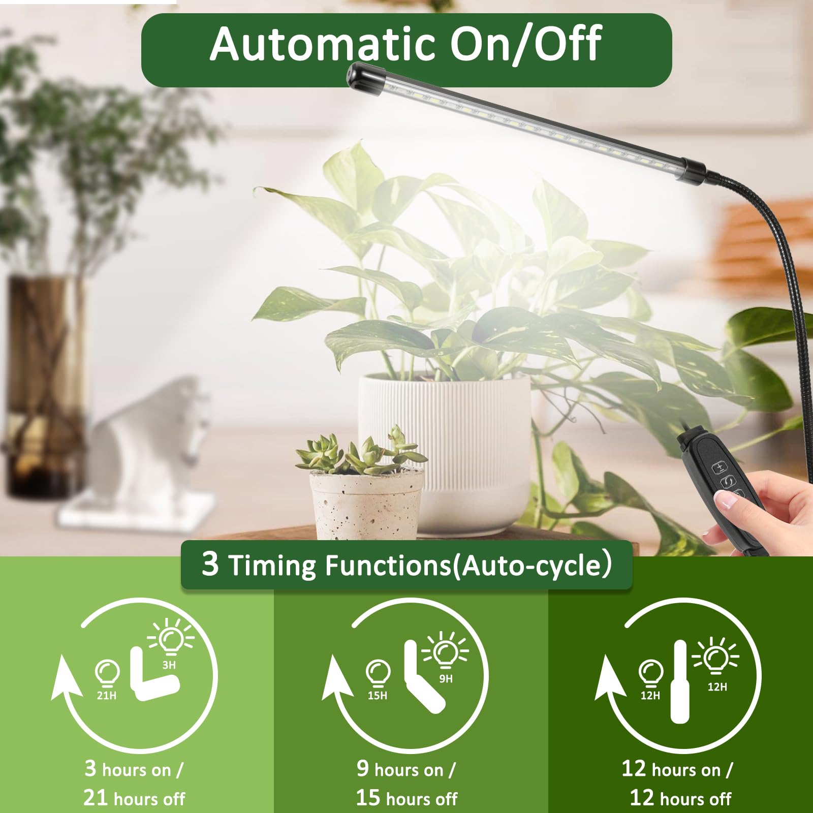 Amazon.co.jp: 屋内植物用LEDグローライト、20W 6000K植物ライト、多肉