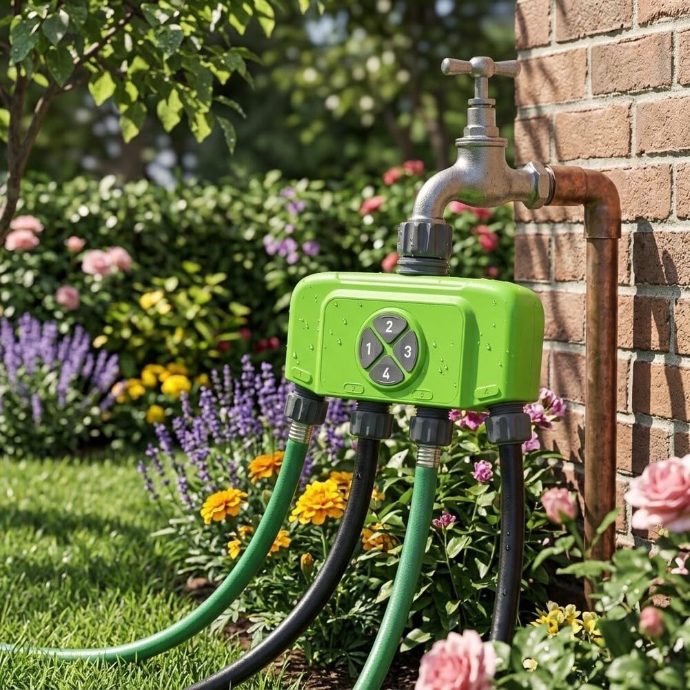 Timer irrigatore WiFi con controllo app per tubo da giardino